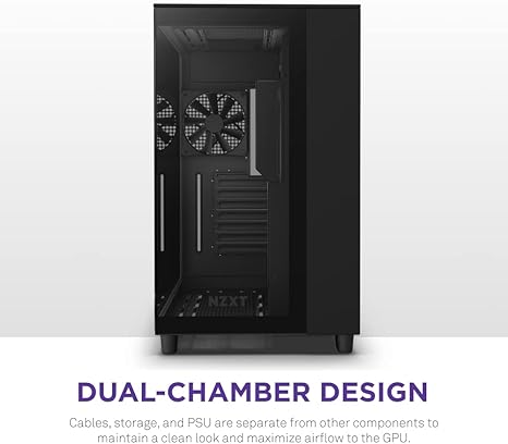 NZXT H9 Flow Edition ATX Mid Tower Case Black NZXT H9 Flow Edition ATX Mid Tower Case Black